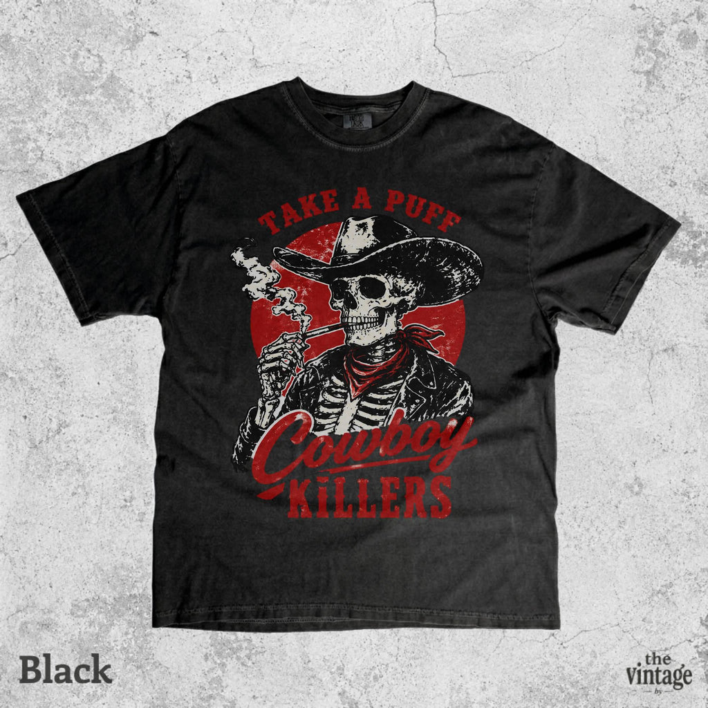 Cowboy Killers Shirt, Skeleton Cowboy Graphic Tee, Vintage Western Skull T-Shirt, Retro Grunge Oversized Tee, Edgy Cowboy Aesthetic Shirt