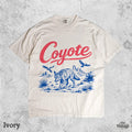 Coyote Desert Shirt, Vintage Western Graphic Tee, Retro Wildlife T-Shirt, Cowboy Desert Aesthetic Shirt, Oversized Retro Tee
