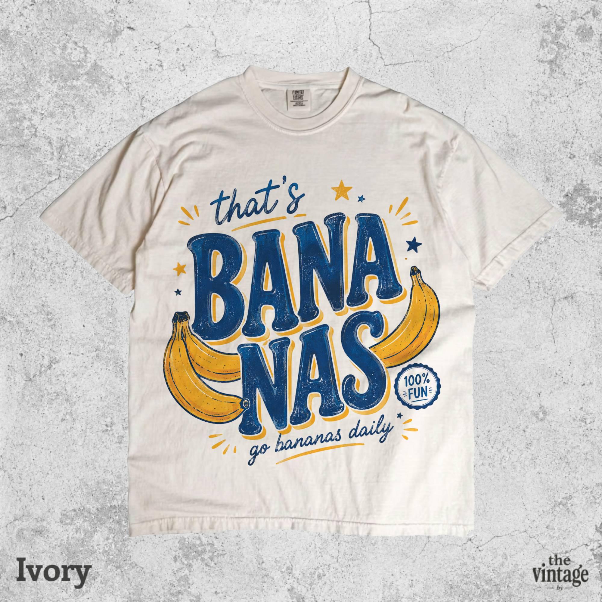 That s Bananas Shirt, Funny Banana Shirt, Go Bananas Daily Tee, Retro Fruit Graphic Shirt, Vintage Banana T Shirt, Comfort Shirt, Summer