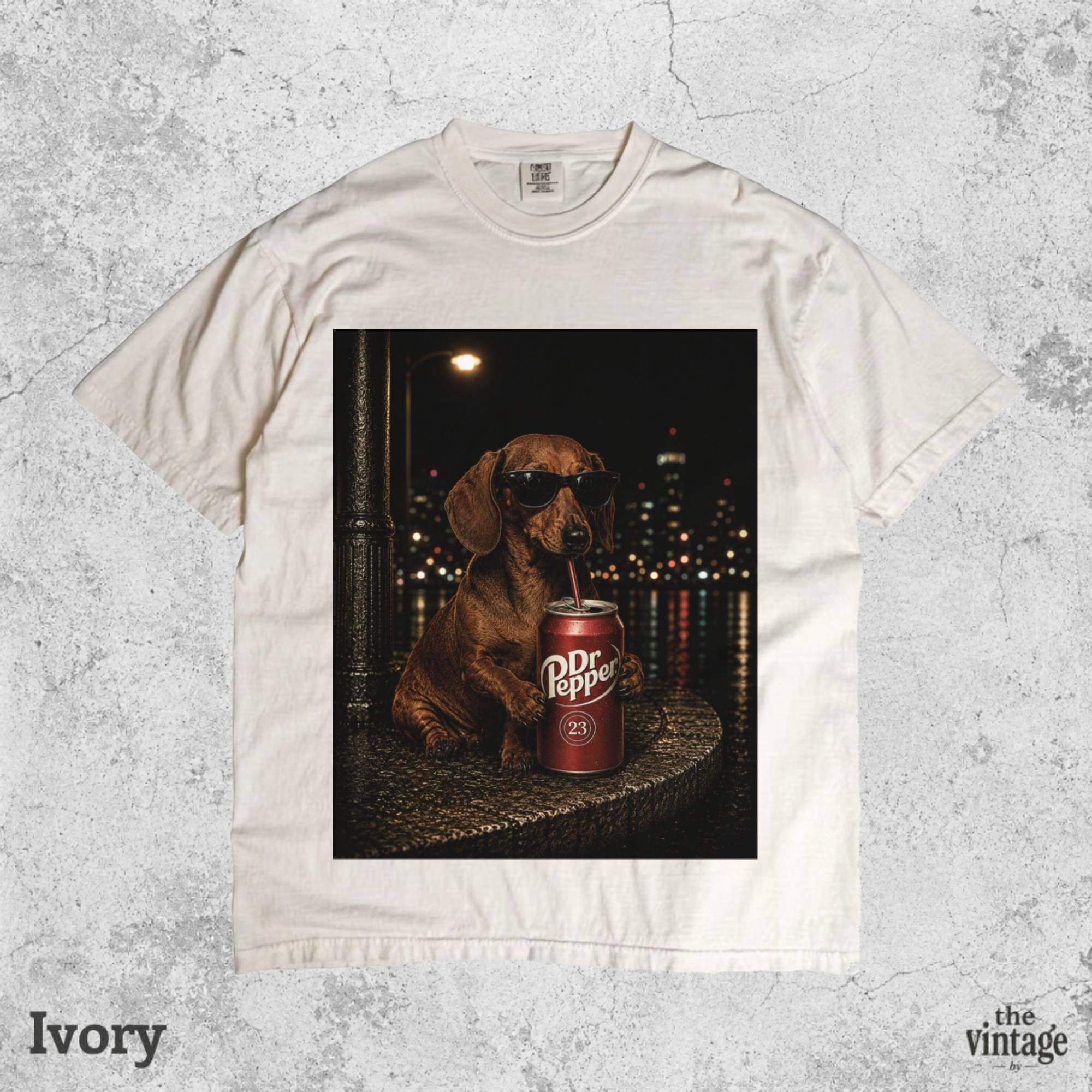Vintage Retro Dachshund Drinking Coke Graphic Tee | Comfort Colors Shirt | Funny Wiener Dog T-Shirt | Old School Dog Lover Gift