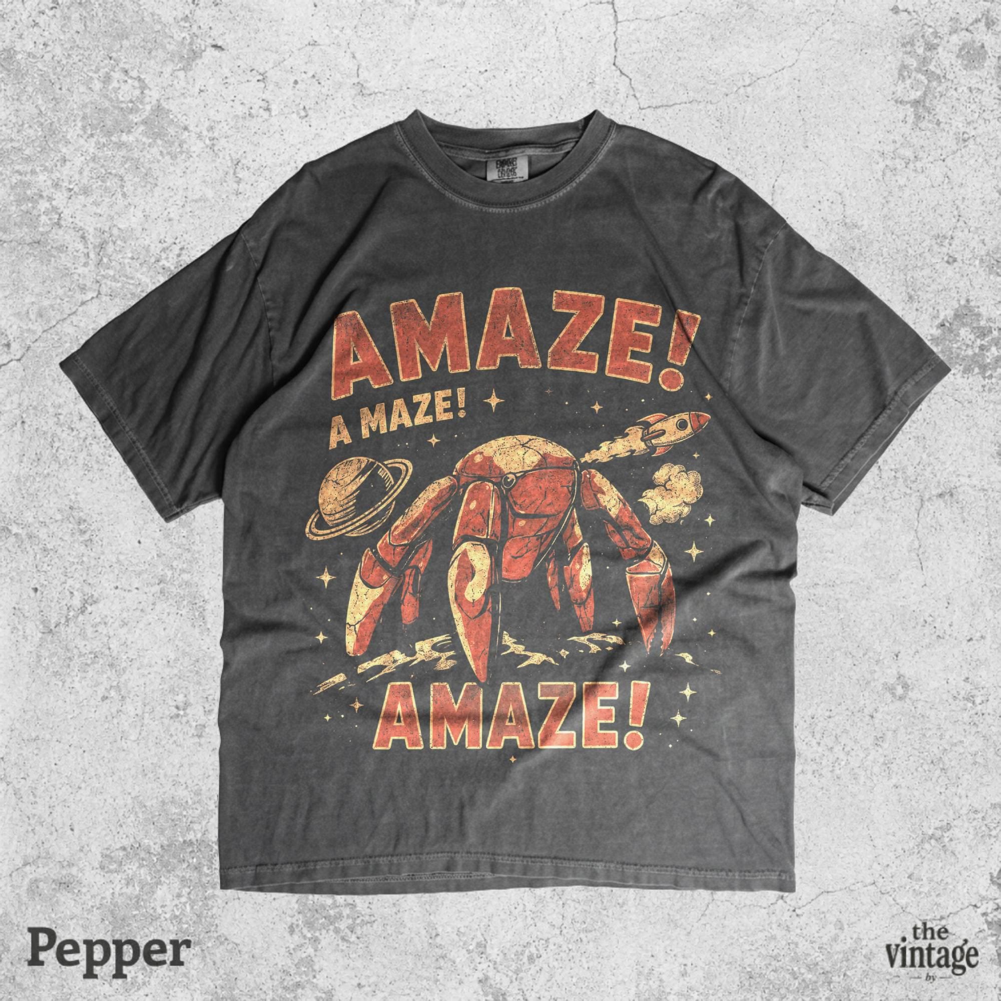 Hail Mary Shirt, Amaze Rocket Rocky Tee, Cosmic Robot Crab Graphic Shirt, Spacecore Comfort Colors Tee, Funny Alien Planet Shirt, Project