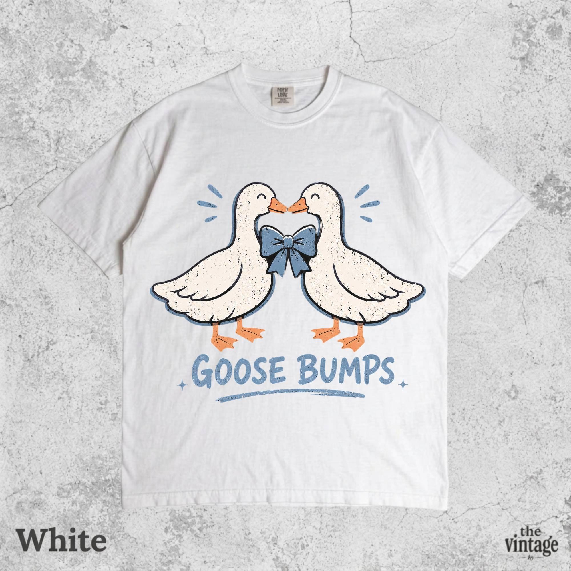 Goose Bumps Shirt, Funny Goose Tee, Silly Goose Shirt, Cute Goose Graphic Tee, Goose Lovers Gift, Comfort Colors Shirt, Retro Animal Shirt