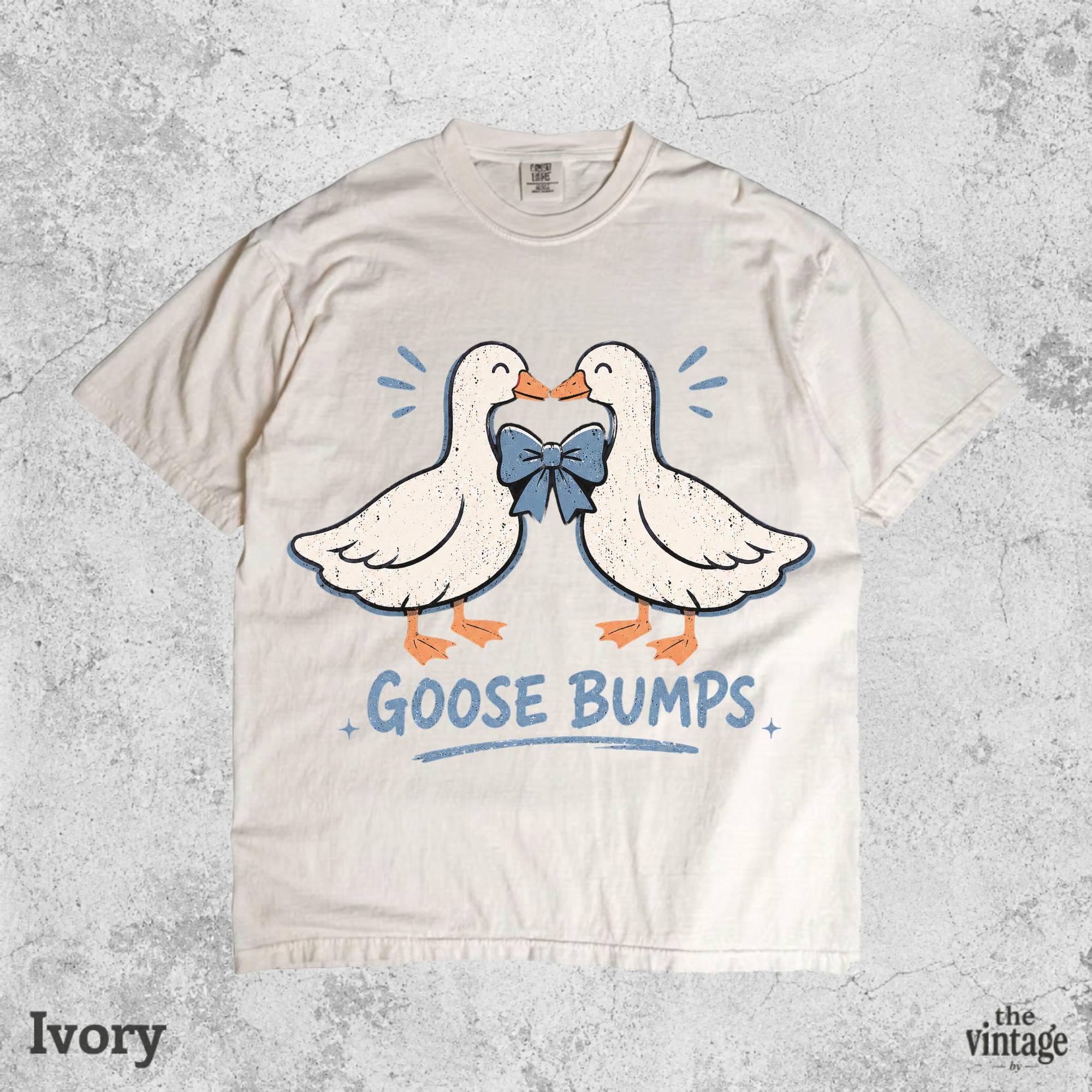 Goose Bumps Shirt, Funny Goose Tee, Silly Goose Shirt, Cute Goose Graphic Tee, Goose Lovers Gift, Comfort Colors Shirt, Retro Animal Shirt