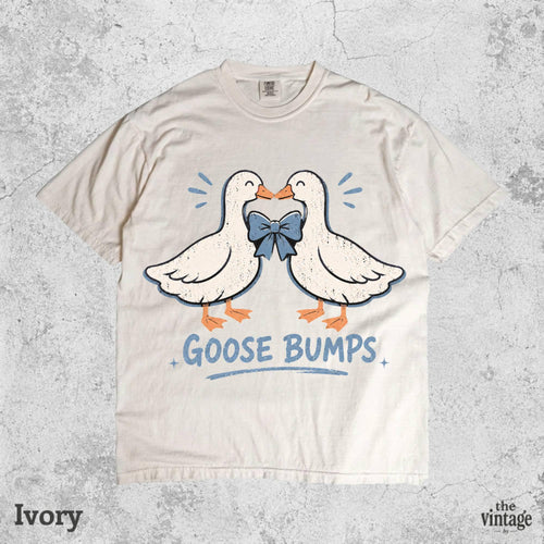 Goose Bumps Shirt, Funny Goose Tee, Silly Goose Shirt, Cute Goose Graphic Tee, Goose Lovers Gift, Comfort Colors Shirt, Retro Animal Shirt