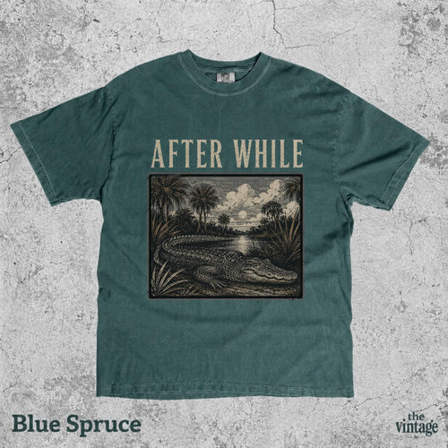 After While Crocodile Shirt, See You Later Alligator Tee, Vintage Gator Graphic T-Shirt, Retro Swamp Shirt, Southern Wildlife Tee, Comfort