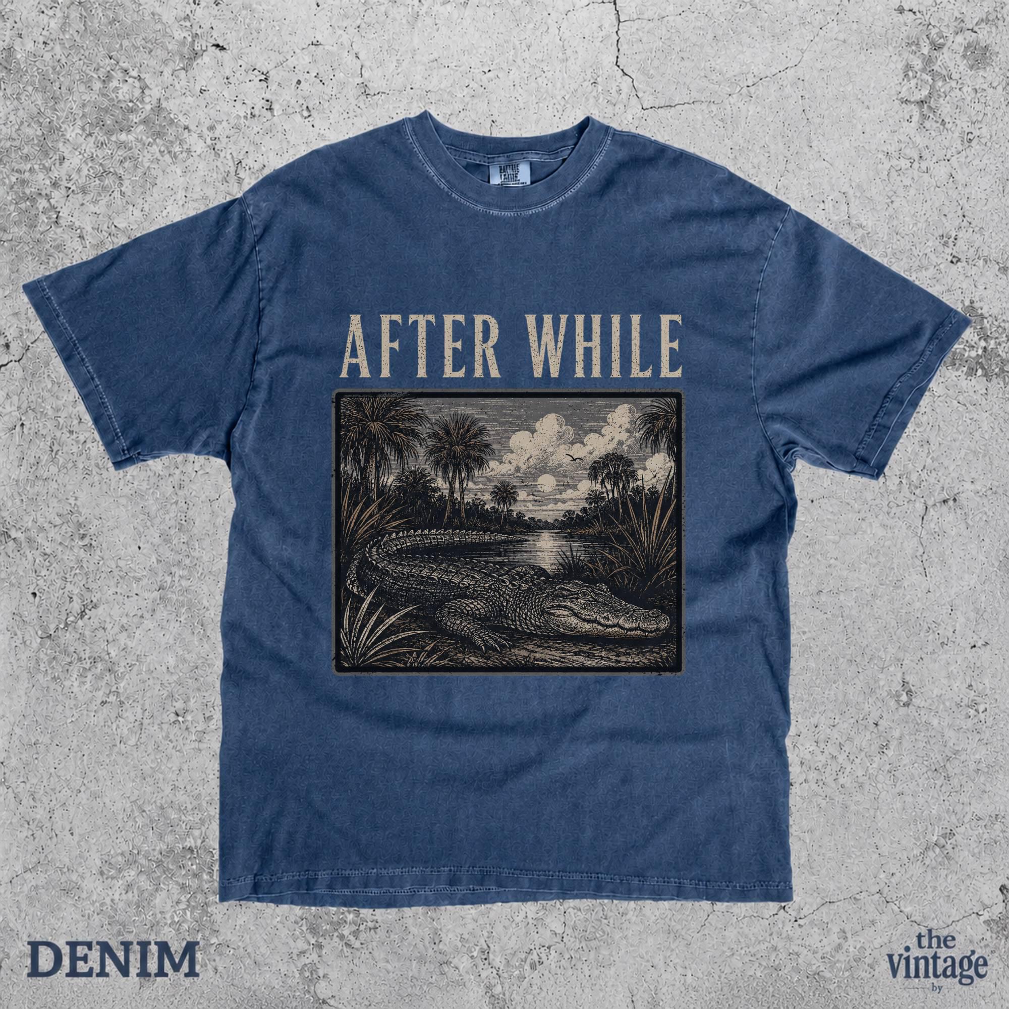 After While Crocodile Shirt, See You Later Alligator Tee, Vintage Gator Graphic T-Shirt, Retro Swamp Shirt, Southern Wildlife Tee, Comfort
