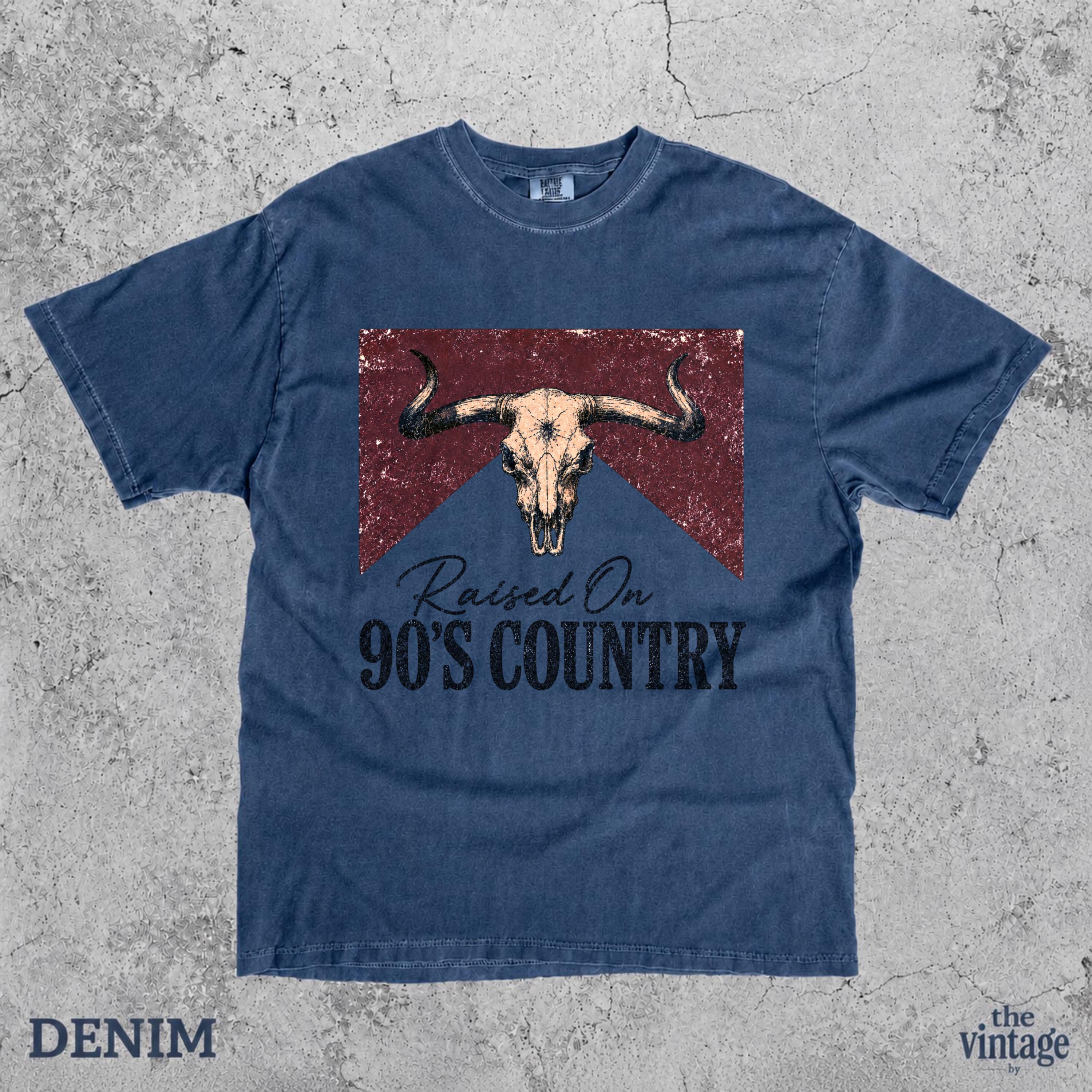 Vintage Retro Comfort Colors Raised On 90s Country Shirt, Western Cowgirl Tee, Southern Country Music Shirt, Rodeo Outfit Shirt, Cowboy Boot