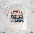 Vintage National Champs Shirt, 1776 National Champs Tee, Patriotic Founding Fathers Shirt, Funny America 250th Anniversary Shirt, Retro USA